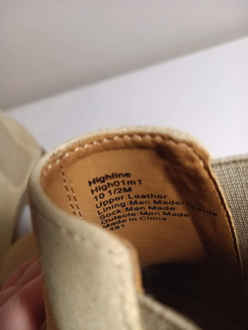 Steve Madden Highline Boot in Beige Men's Size 10.5 - Picture 6 of 6